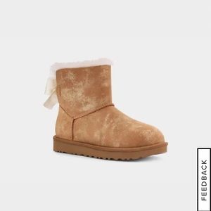 Women’s Glimmer Bailey Bow UGG boots, size 9, brand new in ugg box, tags removed